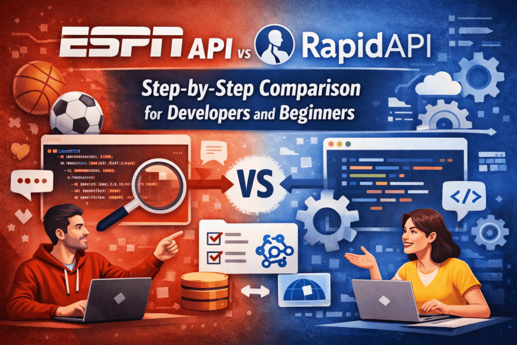 ESPN API vs RapidAPI: Step-by-Step Comparison for Developers and Beginners