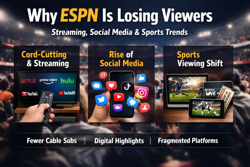 Why ESPN Is Losing Viewers – Streaming, Social Media & Sports Trends