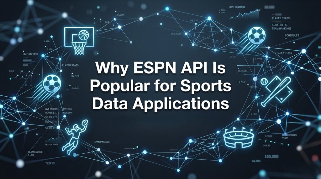 ESPN API live sports data showing real-time match scores and updates